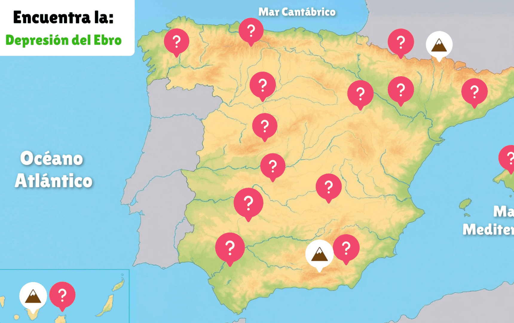 El relieve de España